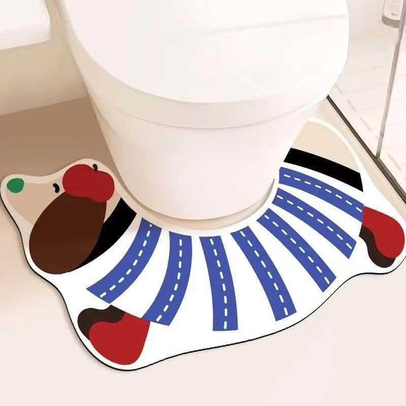 トイレマット 笑顔キャラクター珪藻土トイレマット