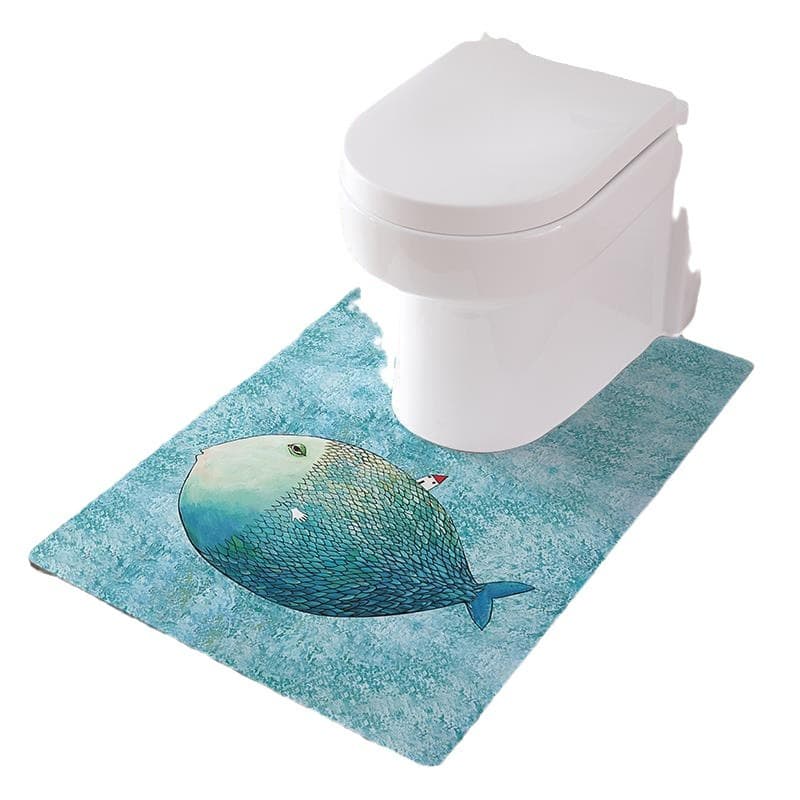 トイレマット 可愛い動物プリントシリコントイレマット