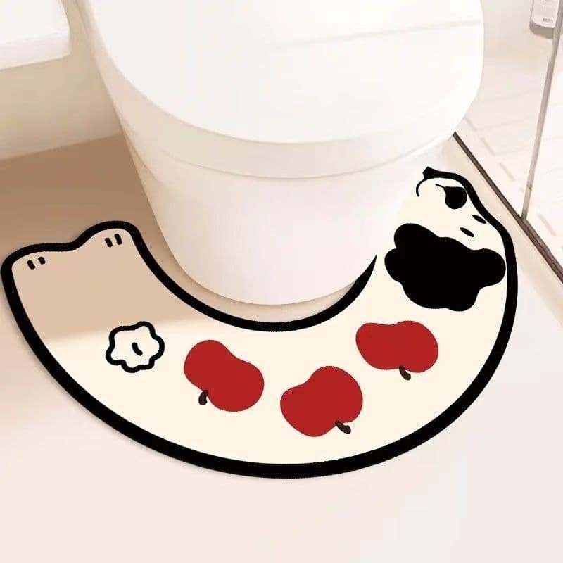 トイレマット 笑顔キャラクター珪藻土トイレマット