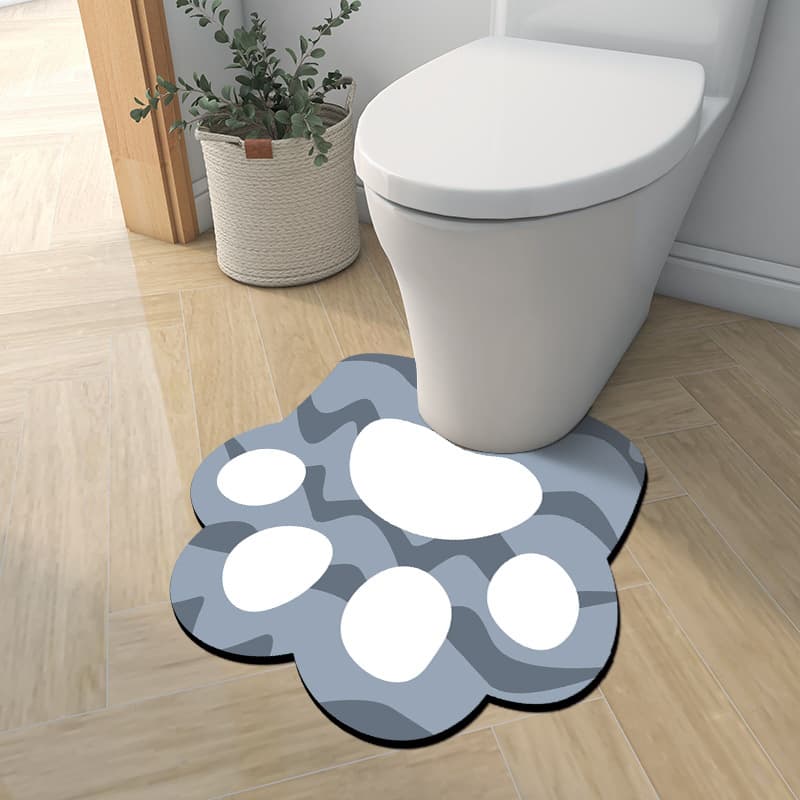 トイレマット 肉球デザイン防水トイレマット