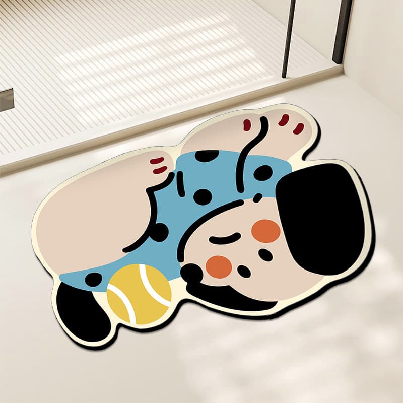 トイレマット 動物モチーフ珪藻土トイレマット