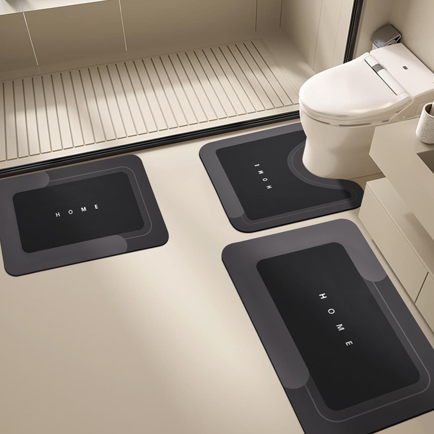 トイレマット シリコントイレマット3点セット