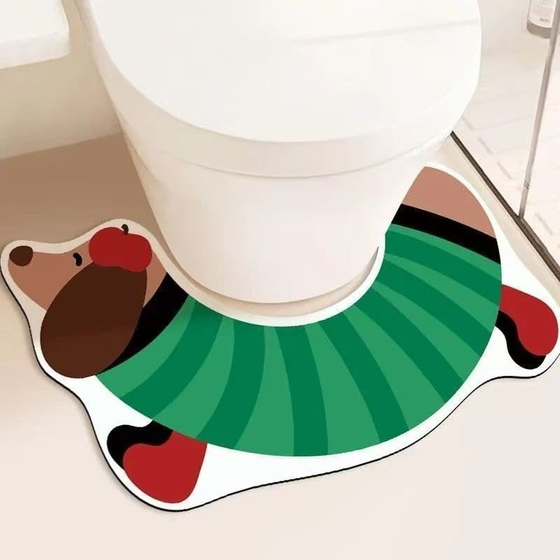 トイレマット 笑顔キャラクター珪藻土トイレマット